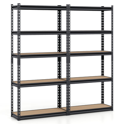 5-Tier Garage Shelving Unit, 2200 LBS Heavy Duty Metal Storage Shelves, Black Garages at Gallery Canada