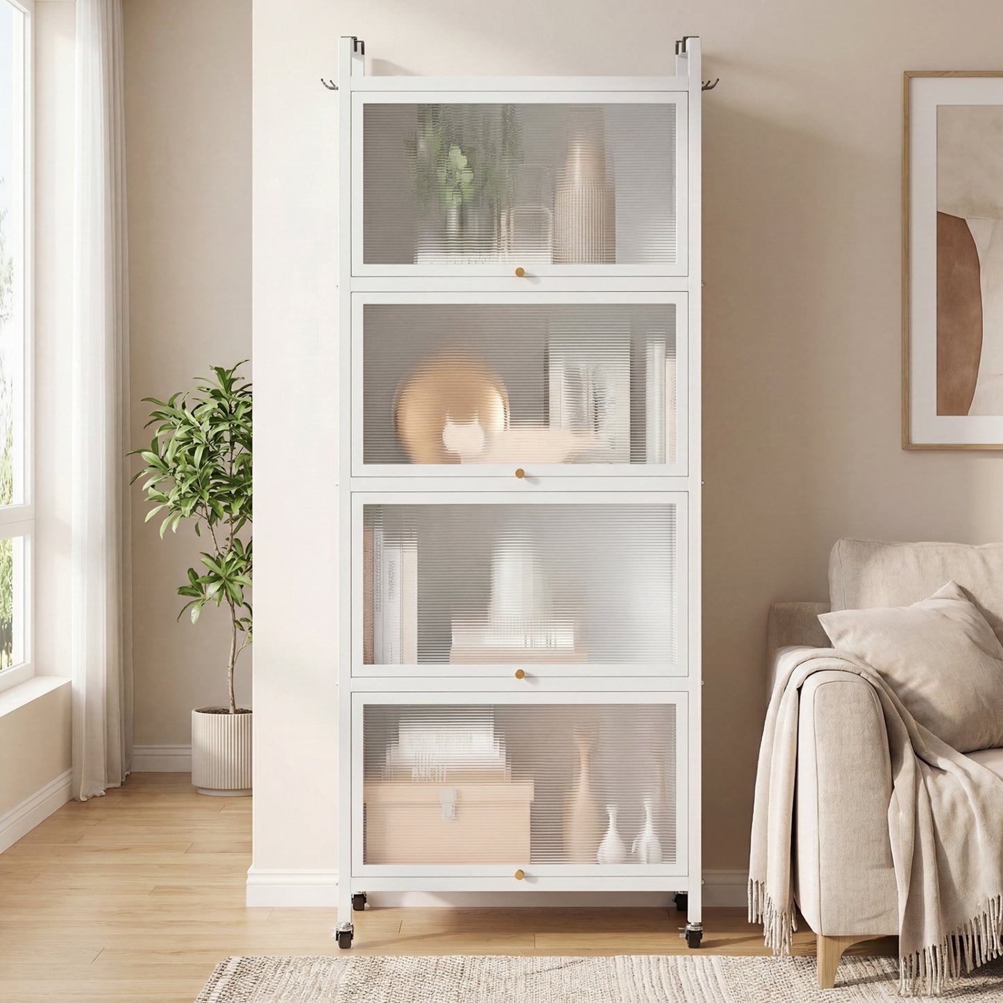 5-Tier Kitchen Baker's Rack, Flip-up PC Doors, White Baker's Racks at Gallery Canada