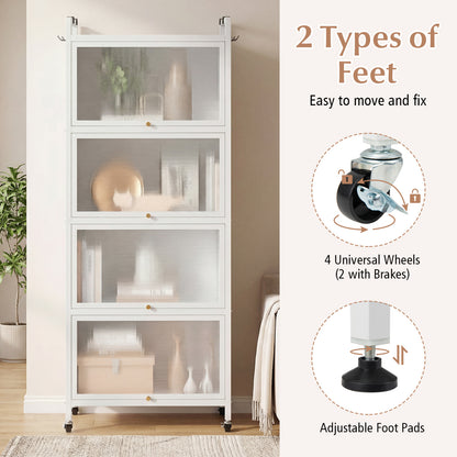 5-Tier Kitchen Baker's Rack, Flip-up PC Doors, White Baker's Racks at Gallery Canada