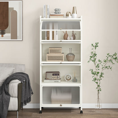 5-Tier Kitchen Baker's Rack With Flip-Up Doors, White Baker's Racks at Gallery Canada
