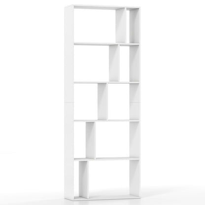 5-Tier Modern Bookshelf with Open Back and 2 Anti-Tipping Kits, White Bookcases at Gallery Canada