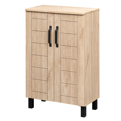 5-Tier Shoe Storage Cabinet, Wooden Shoe Rack Organizer, Natural Shoe Racks & Storage Benches at Gallery Canada