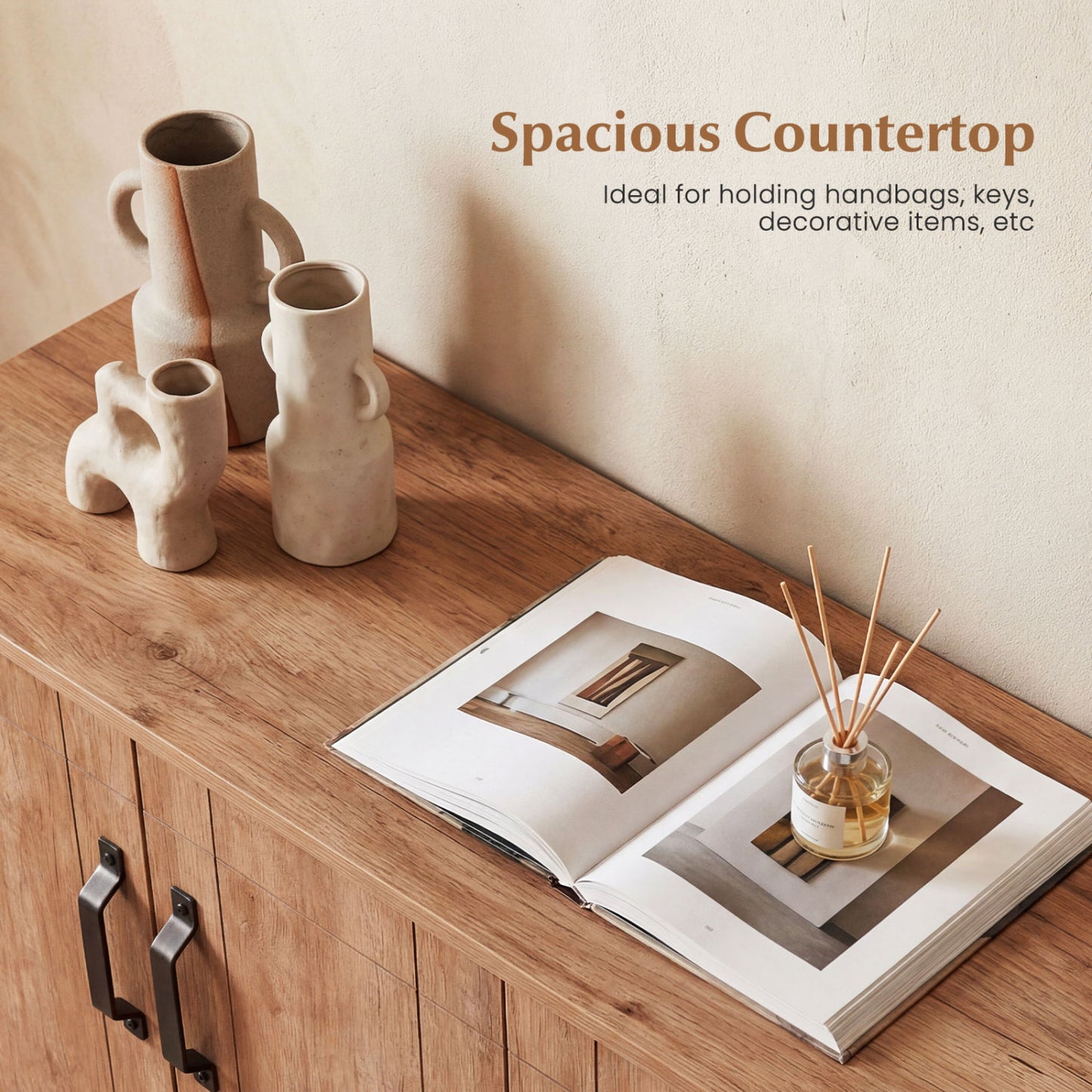 5-Tier Wooden Shoe Storage Cabinet, Oak Shoe Racks & Storage Benches at Gallery Canada