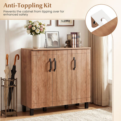 5-Tier Wooden Shoe Storage Cabinet, Oak Shoe Racks & Storage Benches at Gallery Canada