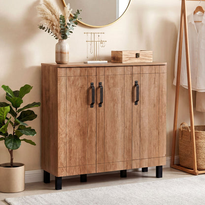 5-Tier Wooden Shoe Storage Cabinet, Oak Shoe Racks & Storage Benches at Gallery Canada