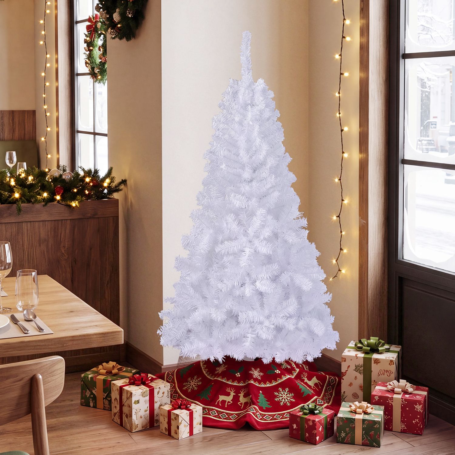 5 ft Artificial PVC Christmas Tree, White Christmas Tree at Gallery Canada