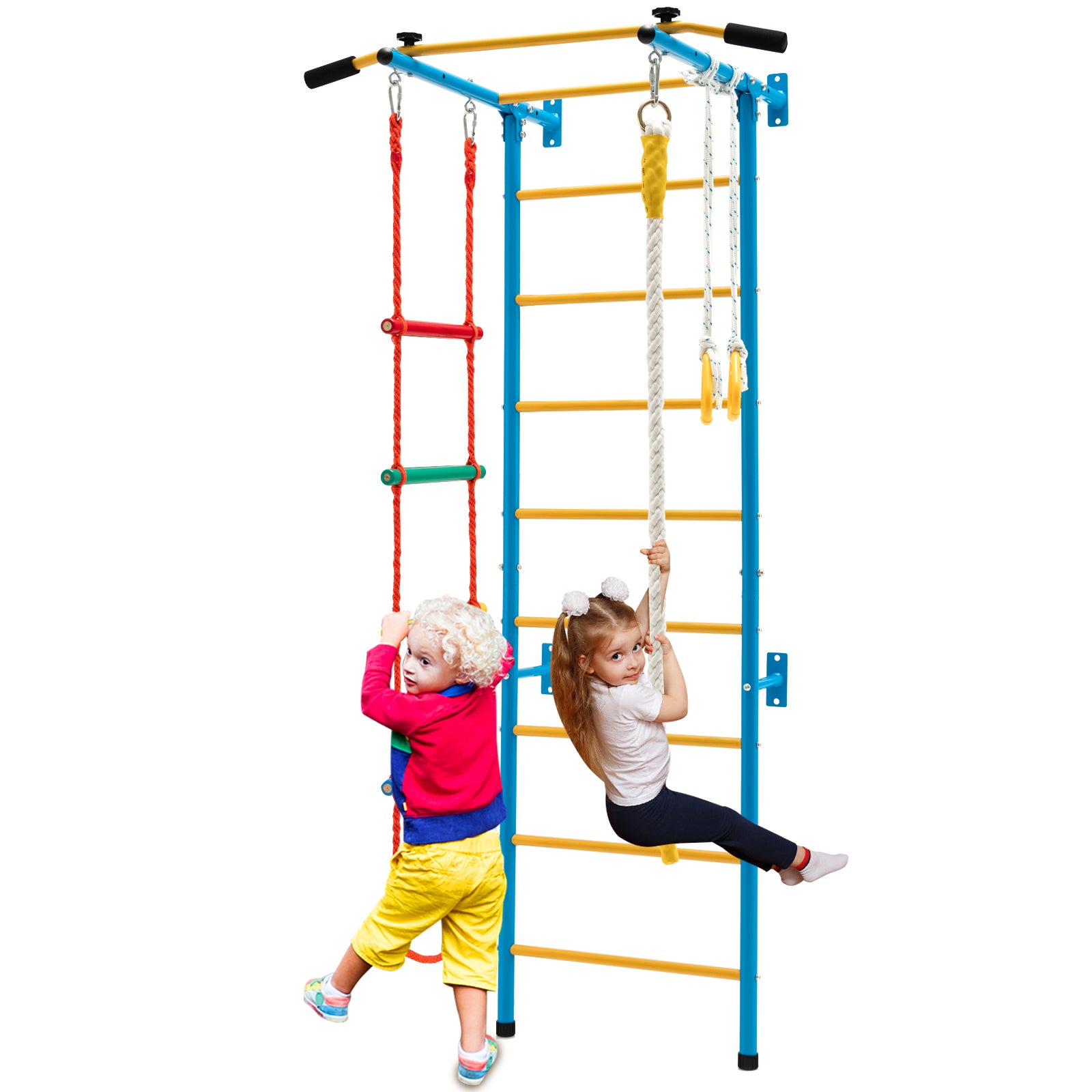 5-In-1 Swedish Ladder, Folding Baby Play Mat, Blue Climbers & Slides at Gallery Canada