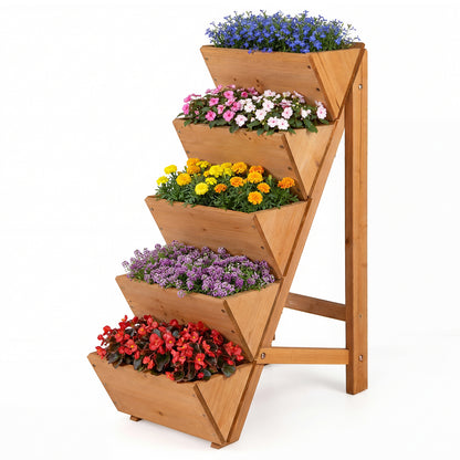 5-Tier Vertical Raised Garden Bed, Elevated Planter Box With Legs, Orange Raised Garden Beds at Gallery Canada