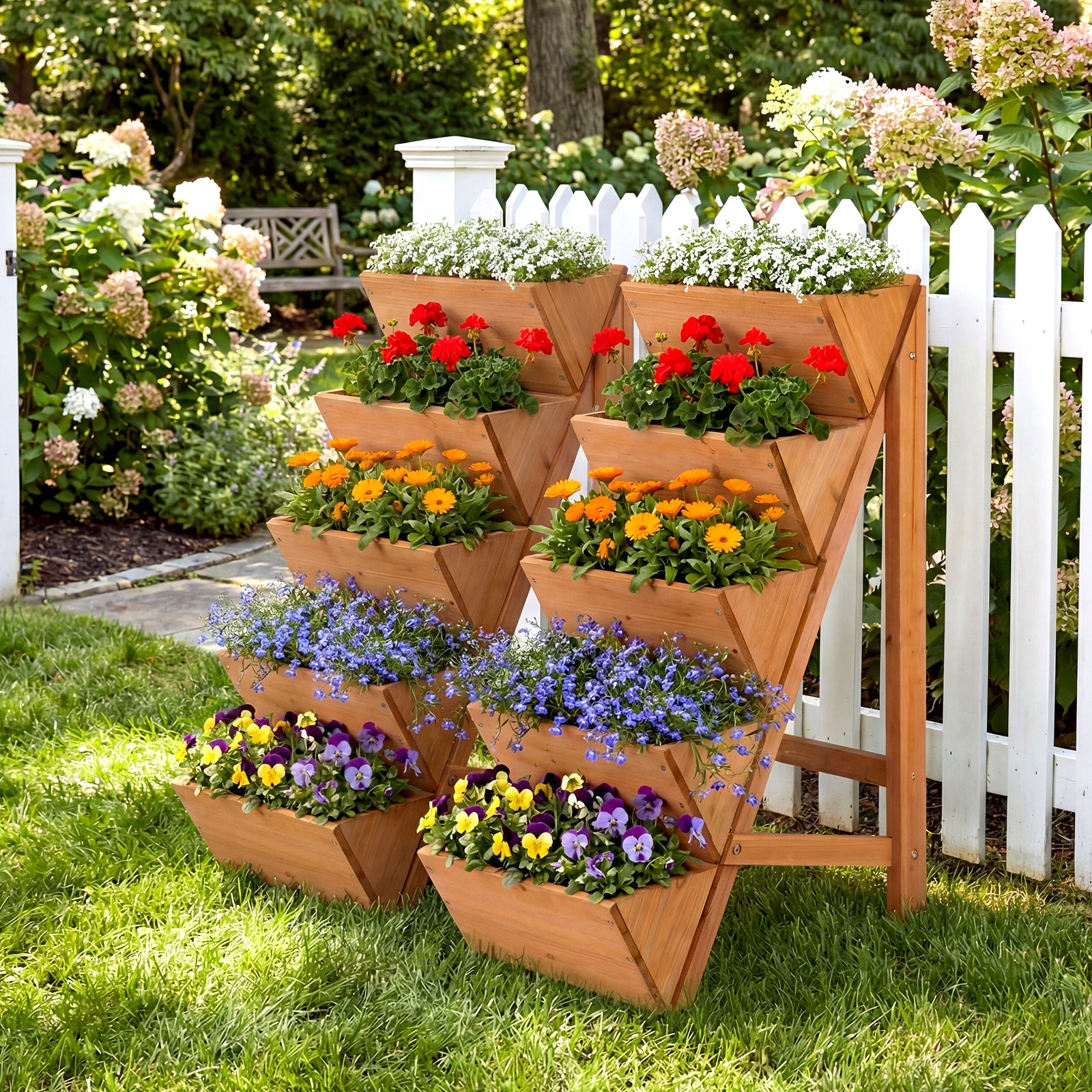 5-Tier Vertical Raised Garden Bed, Elevated Planter Box With Legs, Orange Raised Garden Beds at Gallery Canada