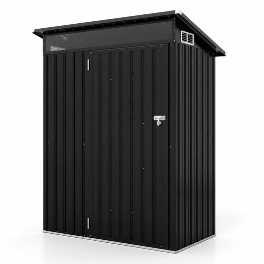 5 x 3 FT Outdoor Storage Shed, Lockable Door, Gray Sheds & Outdoor Storage Gray at Gallery Canada