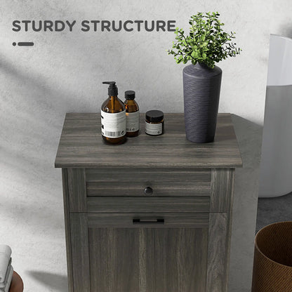 Kitchen Tilt Out Trash Bin Cabinet, Free Standing, Charcoal Grey Storage Cabinets at Gallery Canada