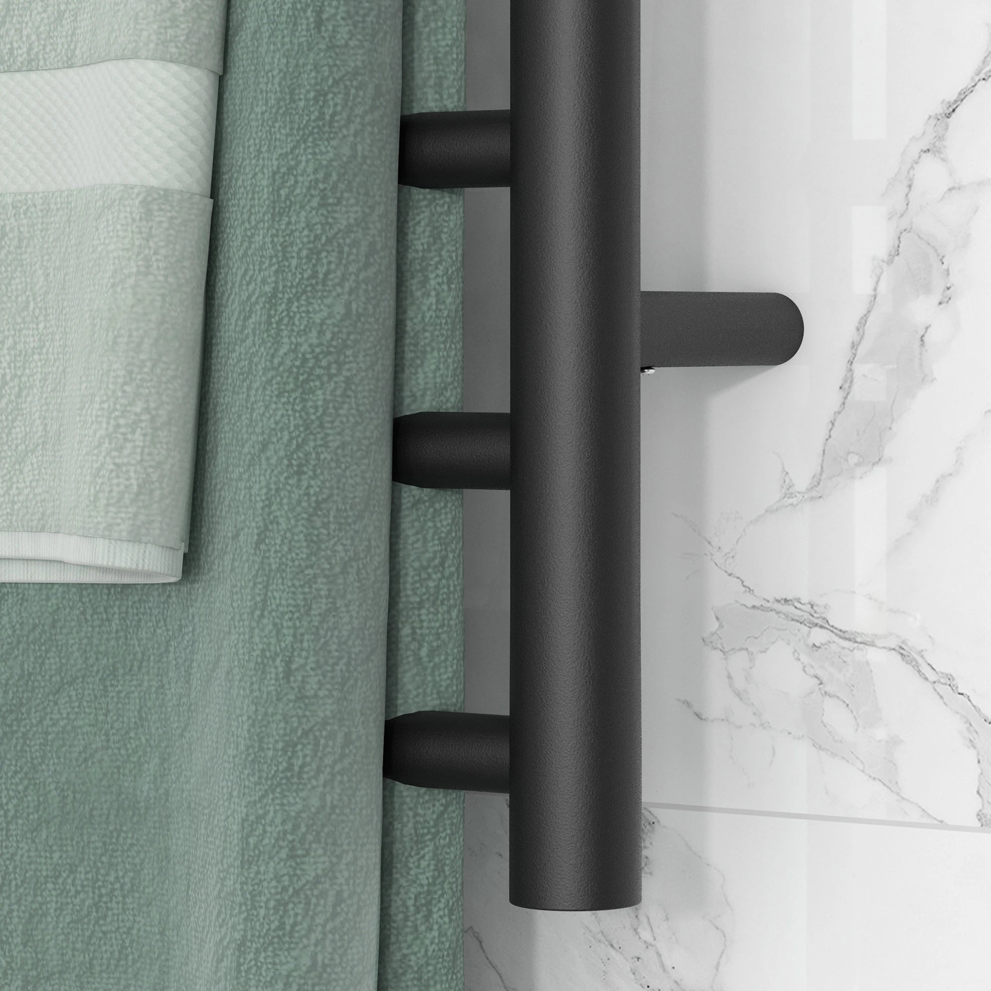 Wall Mounted Heated Towel Rack, 10-Bar Electric Warmer, Adjustable Temperature Bath Accessories at Gallery Canada