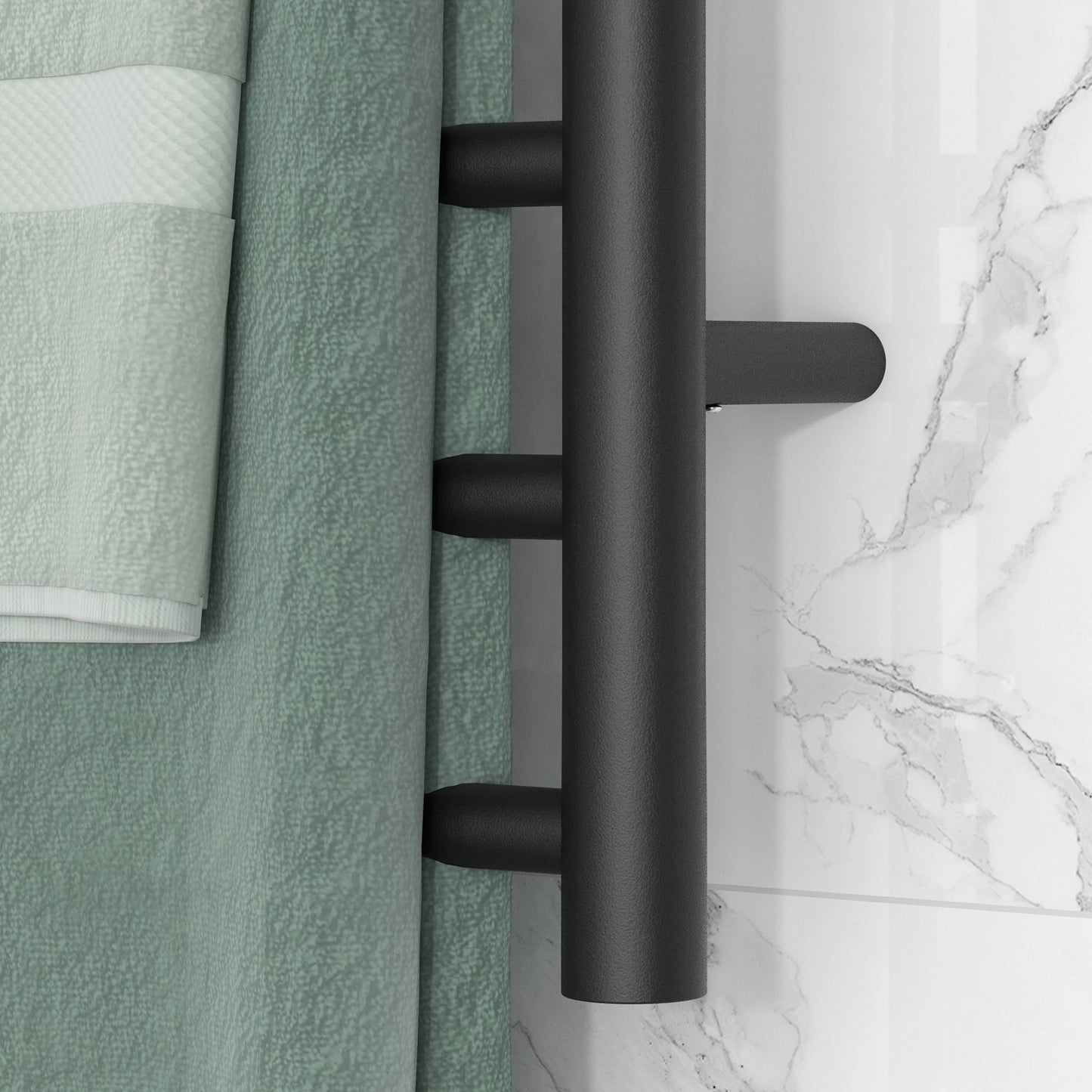 Wall Mounted Heated Towel Rack, 10-Bar Electric Warmer, Adjustable Temperature Bath Accessories at Gallery Canada