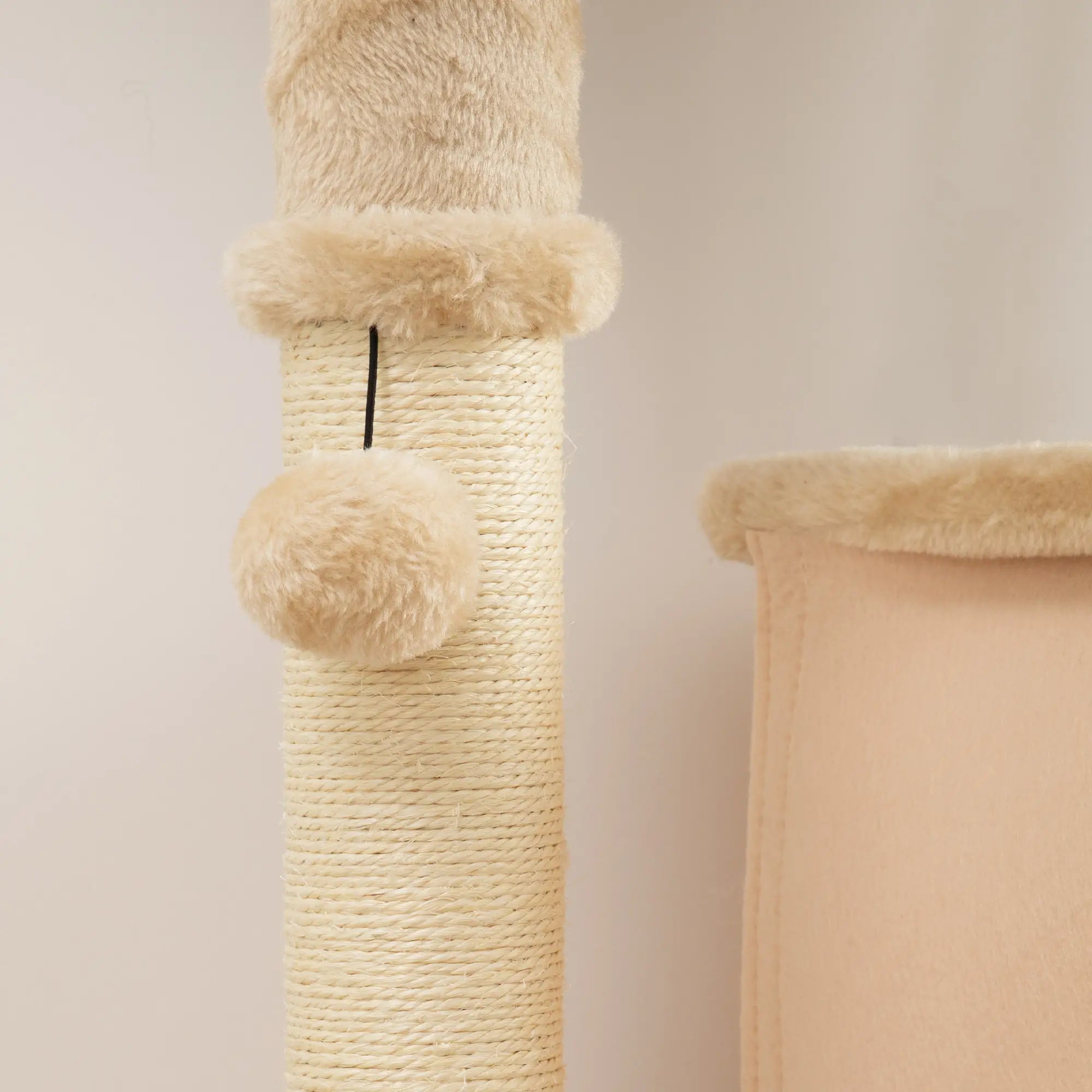 52 Inch Cat Tree with Scratching Posts, Bed, Condo, Grooming Brush Cat Towers at Gallery Canada