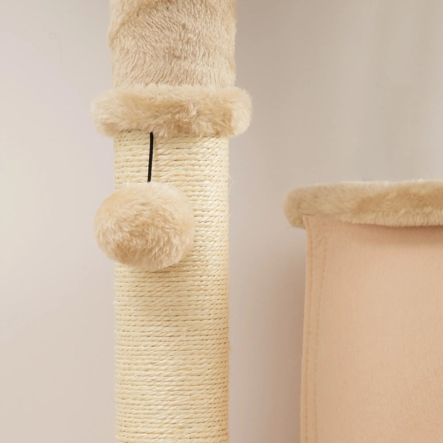 52 Inch Cat Tree with Scratching Posts, Bed, Condo, Grooming Brush Cat Towers at Gallery Canada