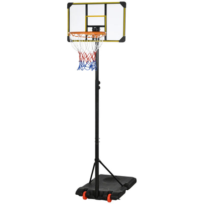 Portable Basketball Hoop, 6ft-7ft Adjustable, Wheels, 28" Backboard, Youth Basketball at Gallery Canada