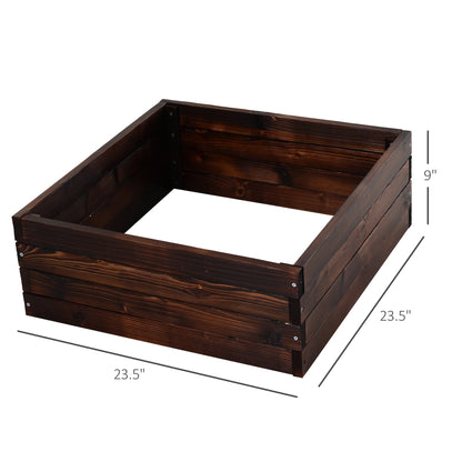 Raised Garden Bed Elevated Wooden Planter Box for Backyard, Patio to Grow Vegetables, Herbs, and Flowers - Gallery Canada