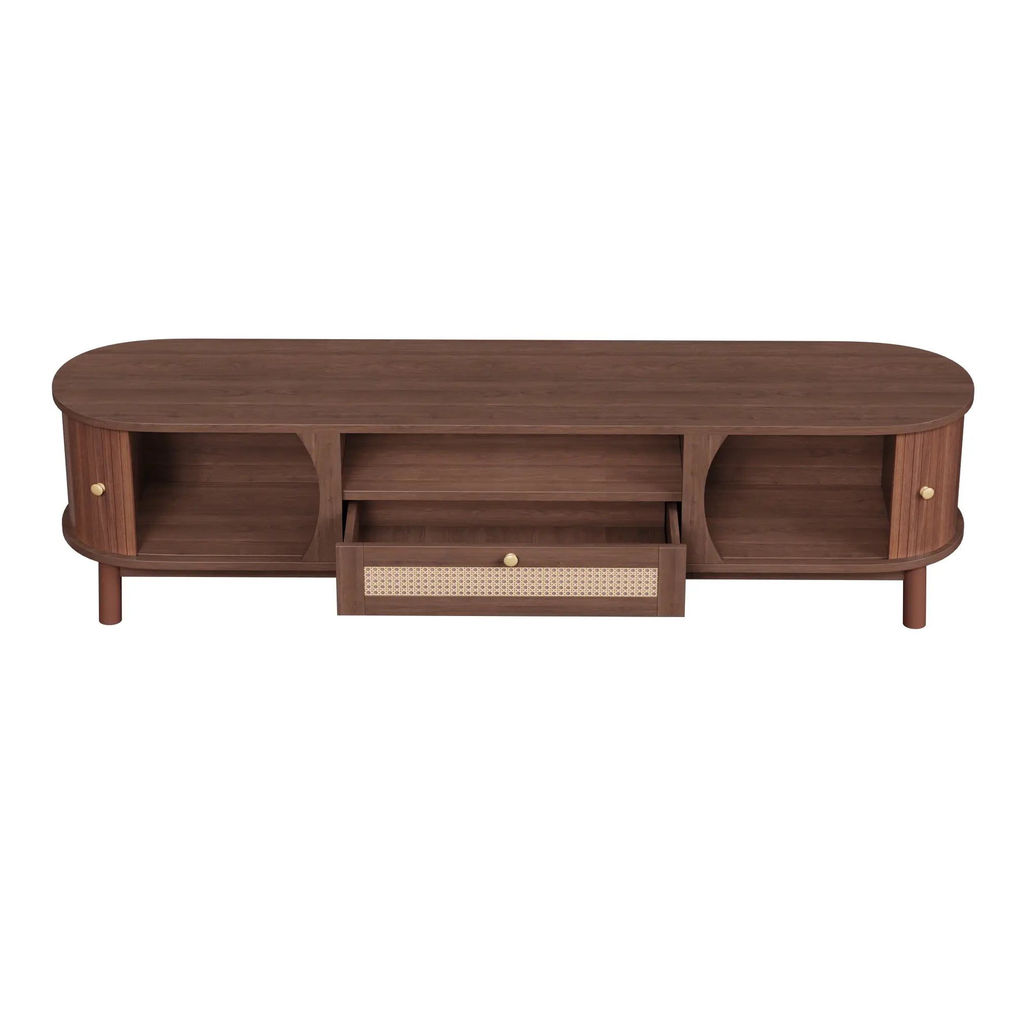 TV Stand, Solid Wood Doors, Drawers, 65