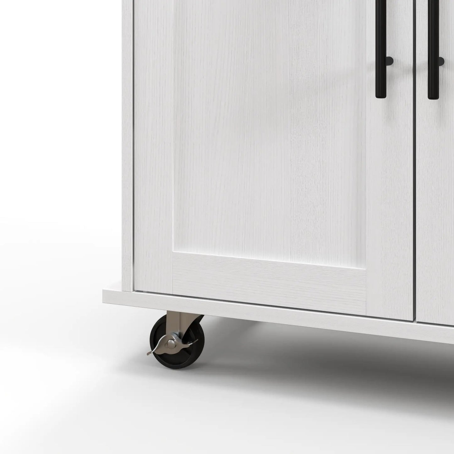 Rolling Kitchen Island with Wheels, Power Outlets, Drawer, Doors Kitchen Islands & Kitchen Carts at Gallery Canada
