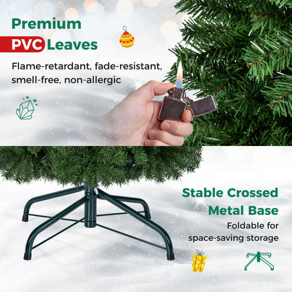 5ft Automatic Christmas Tree, 519 Full PVC Branch Tips