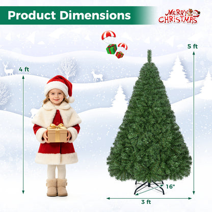 5ft Automatic Christmas Tree, 519 Full PVC Branch Tips