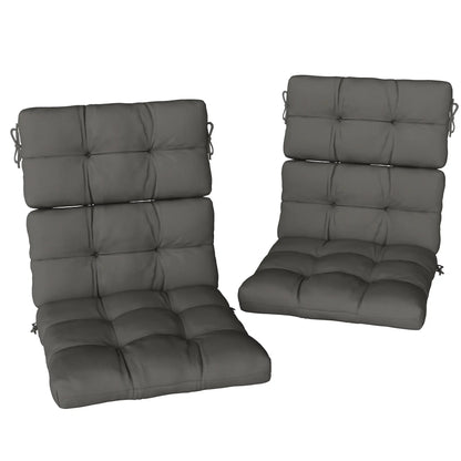 2-Piece Back Seat Cushion, Outdoor Patio Chair Set, Dark Grey Patio Chair Cushions at Gallery Canada