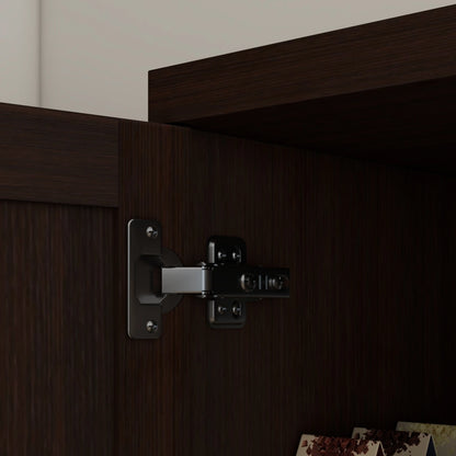 63" Kitchen Storage Cabinet, 5-Tier Pantry with Doors, Adjustable Shelves, Dark Brown Kitchen Pantry Cabinets at Gallery Canada