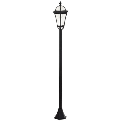 2 Piece LED Solar Garden Lights, Auto Switch, Water-Resist, 6 Hours, Black Solar Post Lamps at Gallery Canada