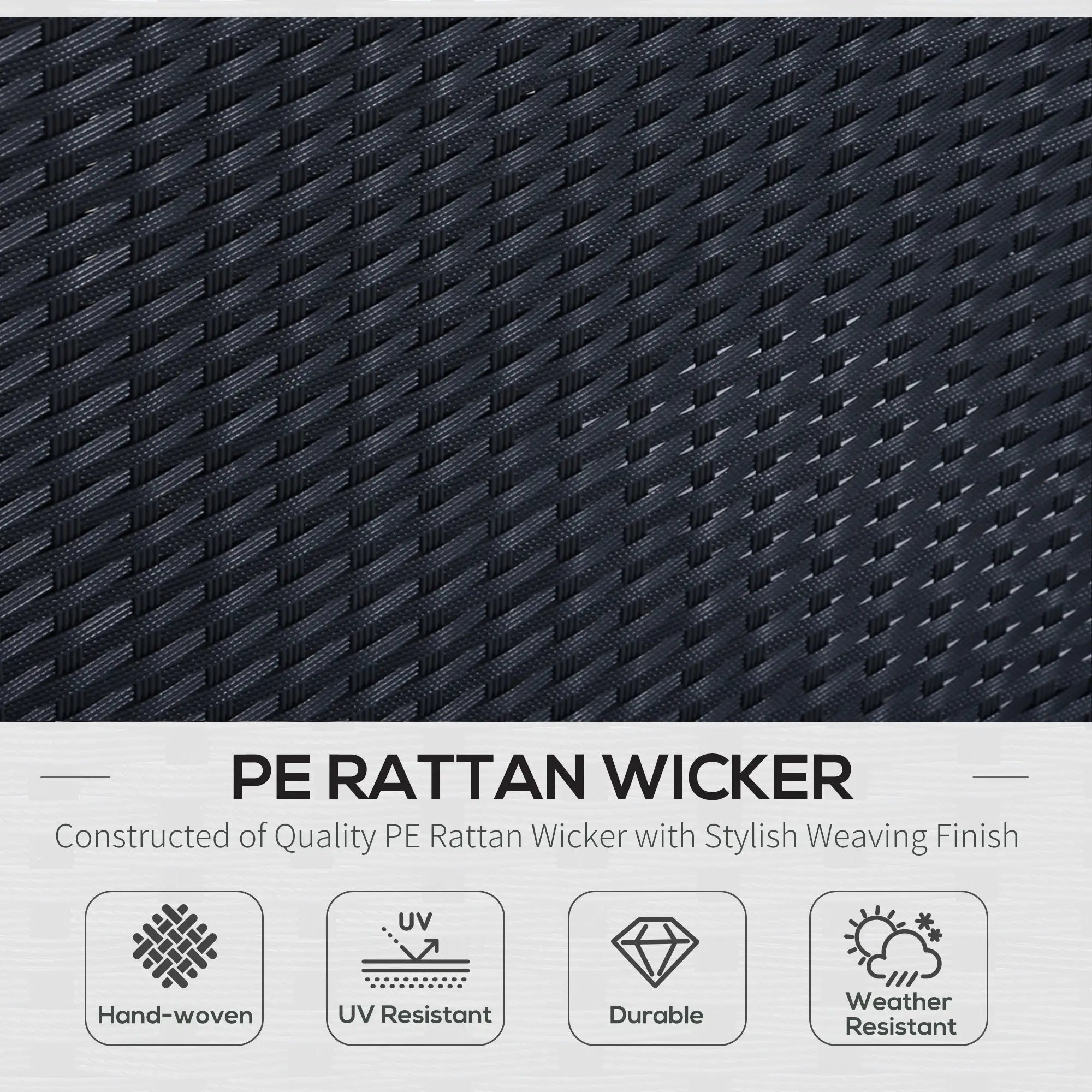 6pcs Outdoor Rattan Sofa Set, Garden Wicker Sectional, White Patio Furniture Sets at Gallery Canada