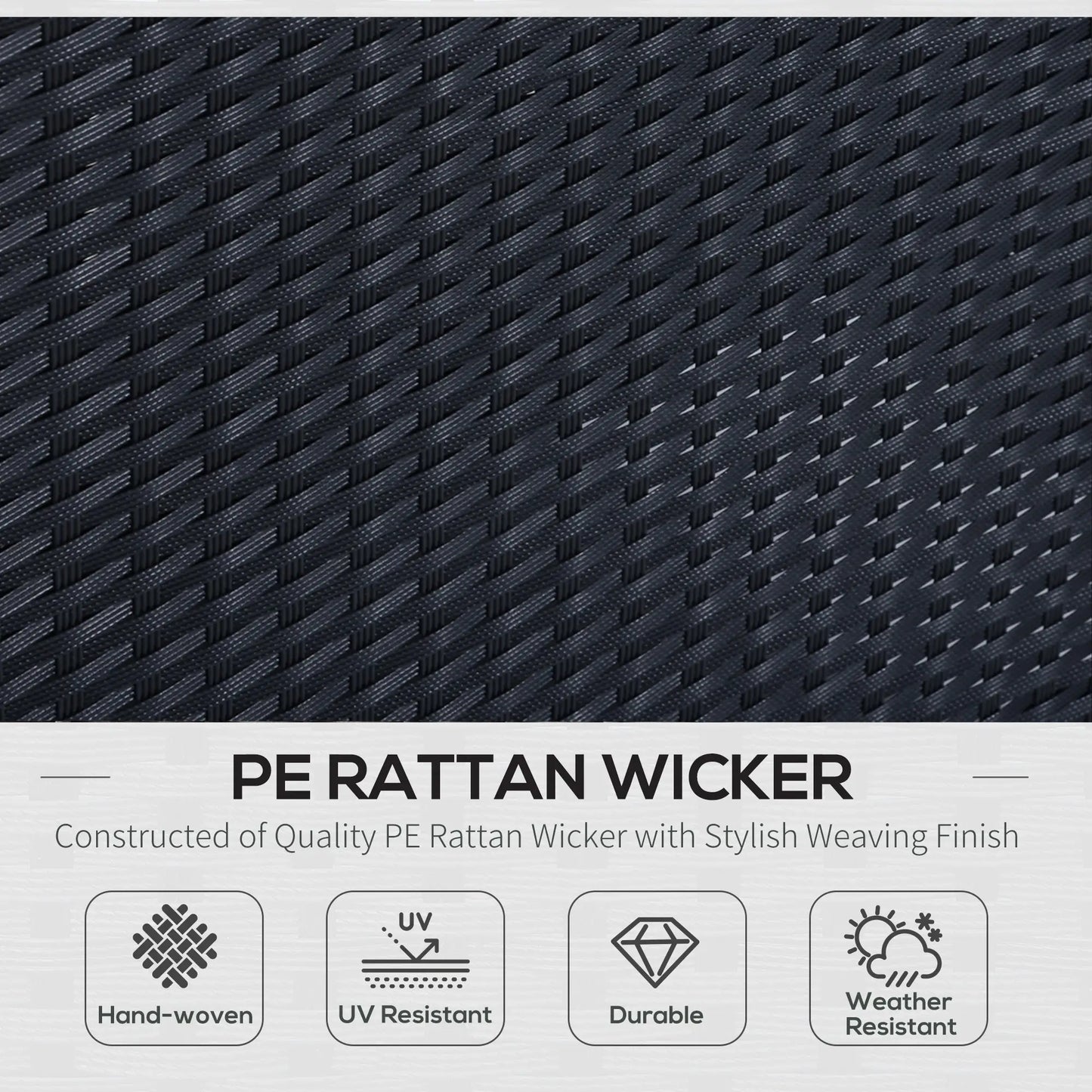 6pcs Outdoor Rattan Sofa Set, Garden Wicker Sectional, White Patio Furniture Sets at Gallery Canada