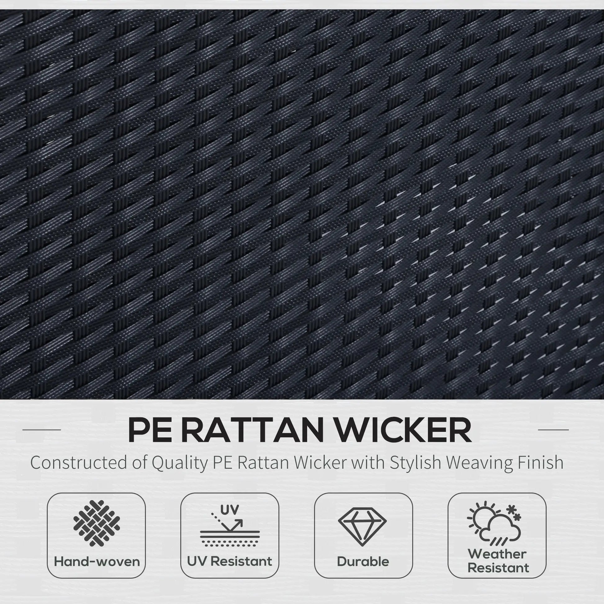 6pcs Outdoor Rattan Sofa Set, Garden Wicker Sectional, White Patio Furniture Sets at Gallery Canada