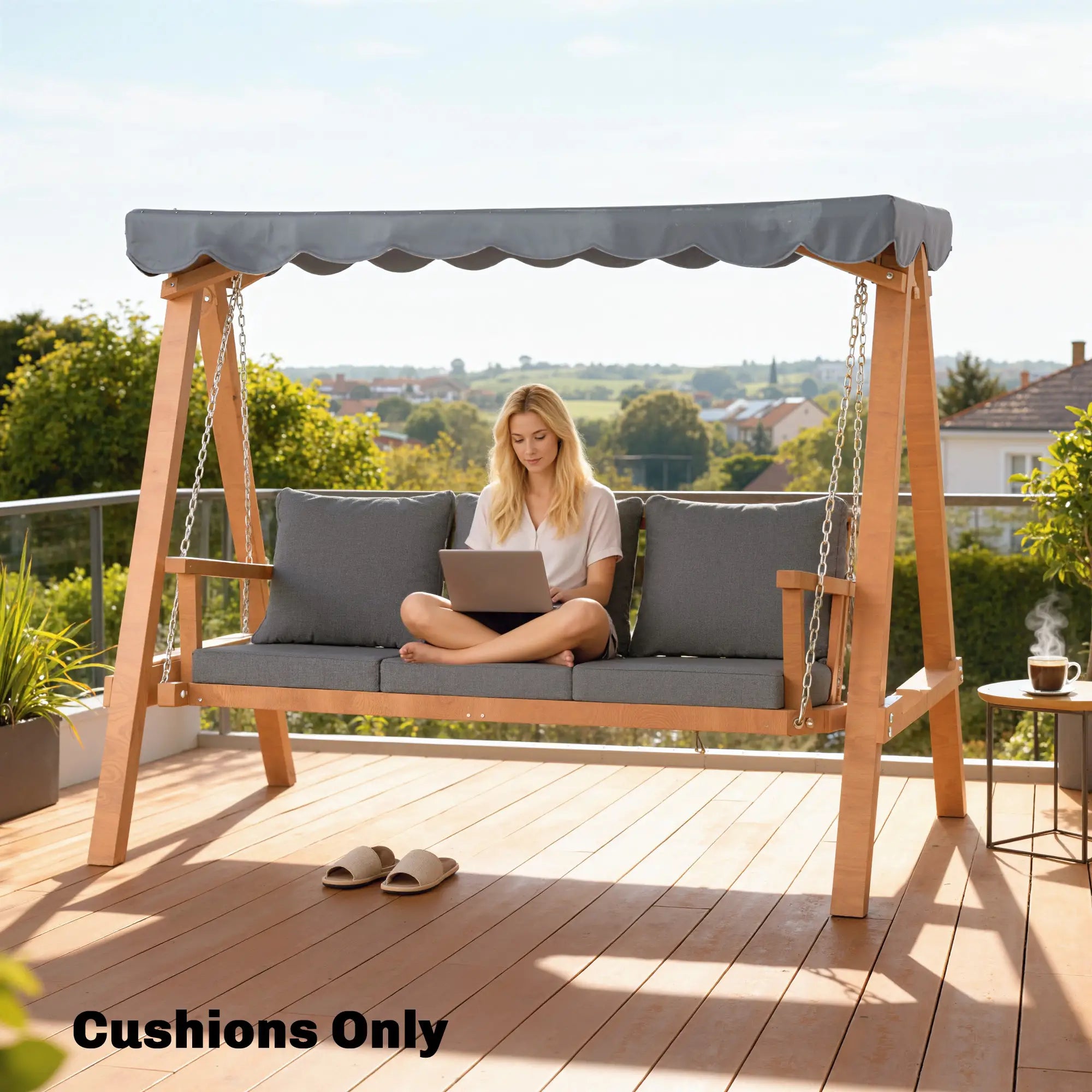 Outdoor Chair Cushions Set Of 4, Fade Resistant, 24