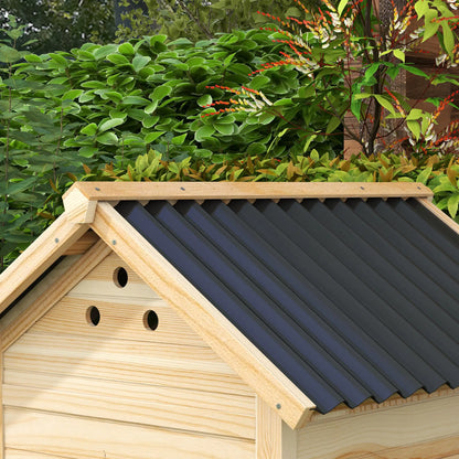 Wooden Duck Coop With Openable Roof, Double Doors, Natural Wood Chicken Coops at Gallery Canada