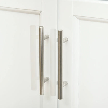 Kitchen Island with Stainless Steel Top, Rolling Cart, Storage Drawer, White Kitchen Islands & Kitchen Carts at Gallery Canada