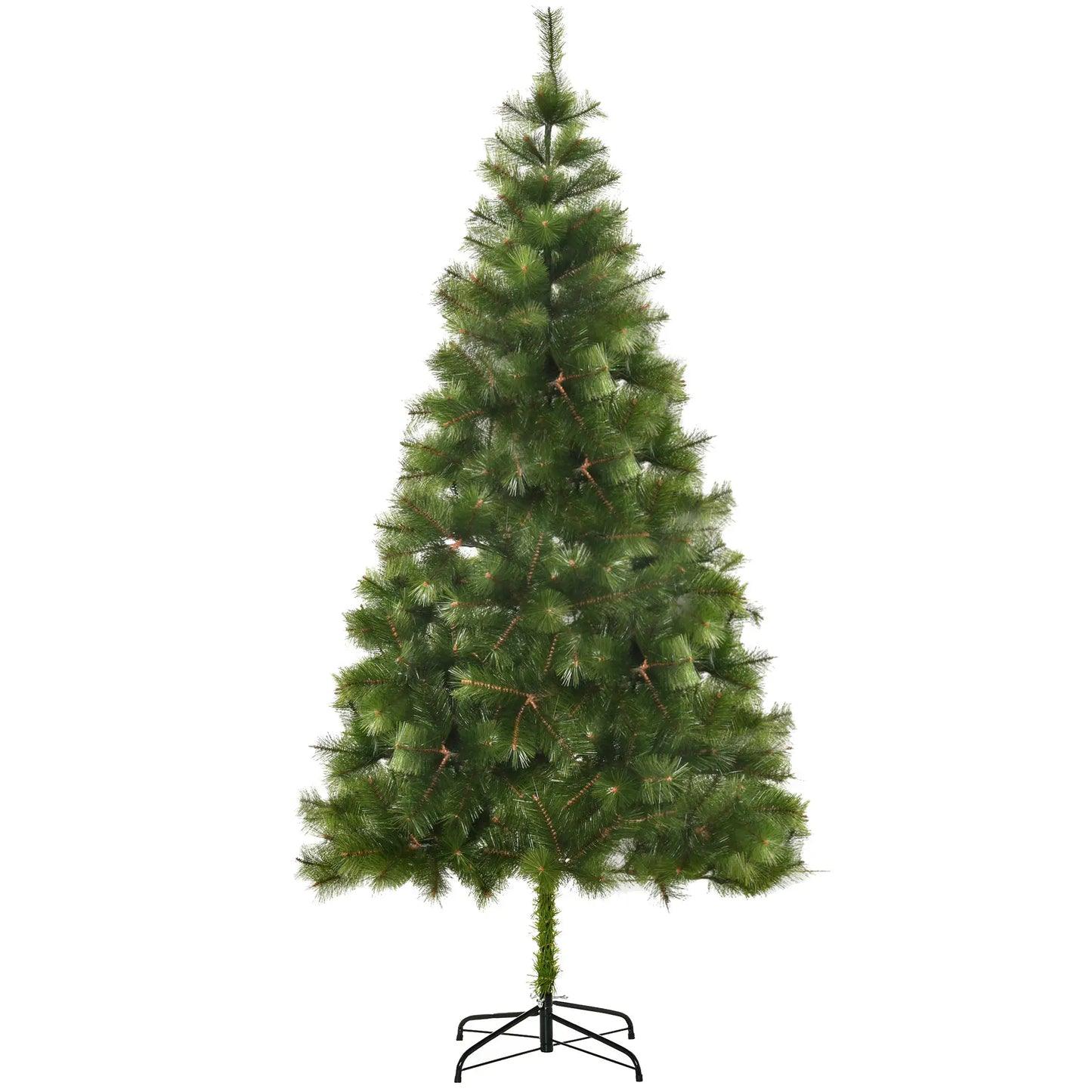 7 FT Artificial Pine Christmas Tree, 505 Branches, Green Artificial Christmas Trees Green at Gallery Canada