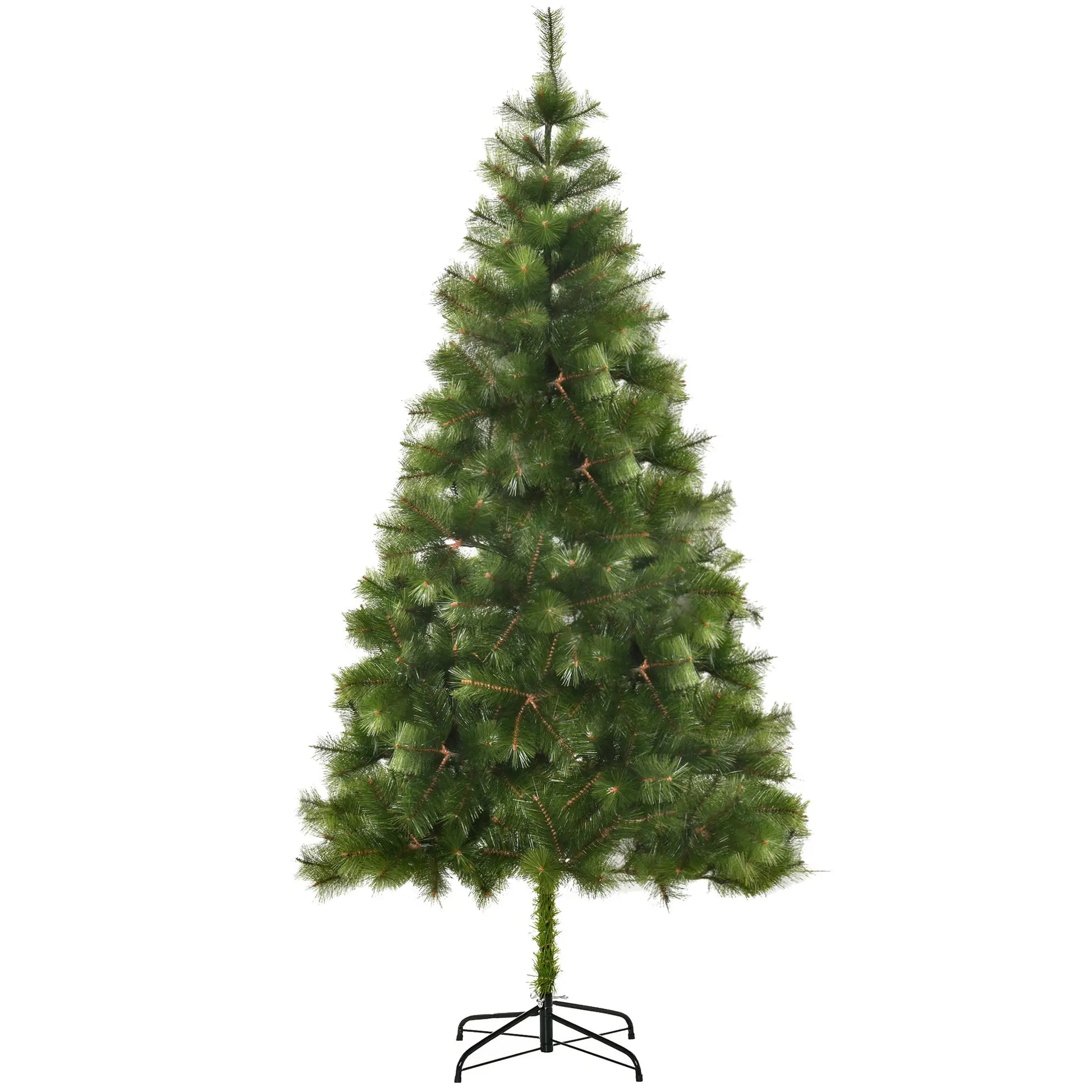 7 FT Artificial Pine Christmas Tree, 505 Branches, Green Artificial Christmas Trees Green at Gallery Canada