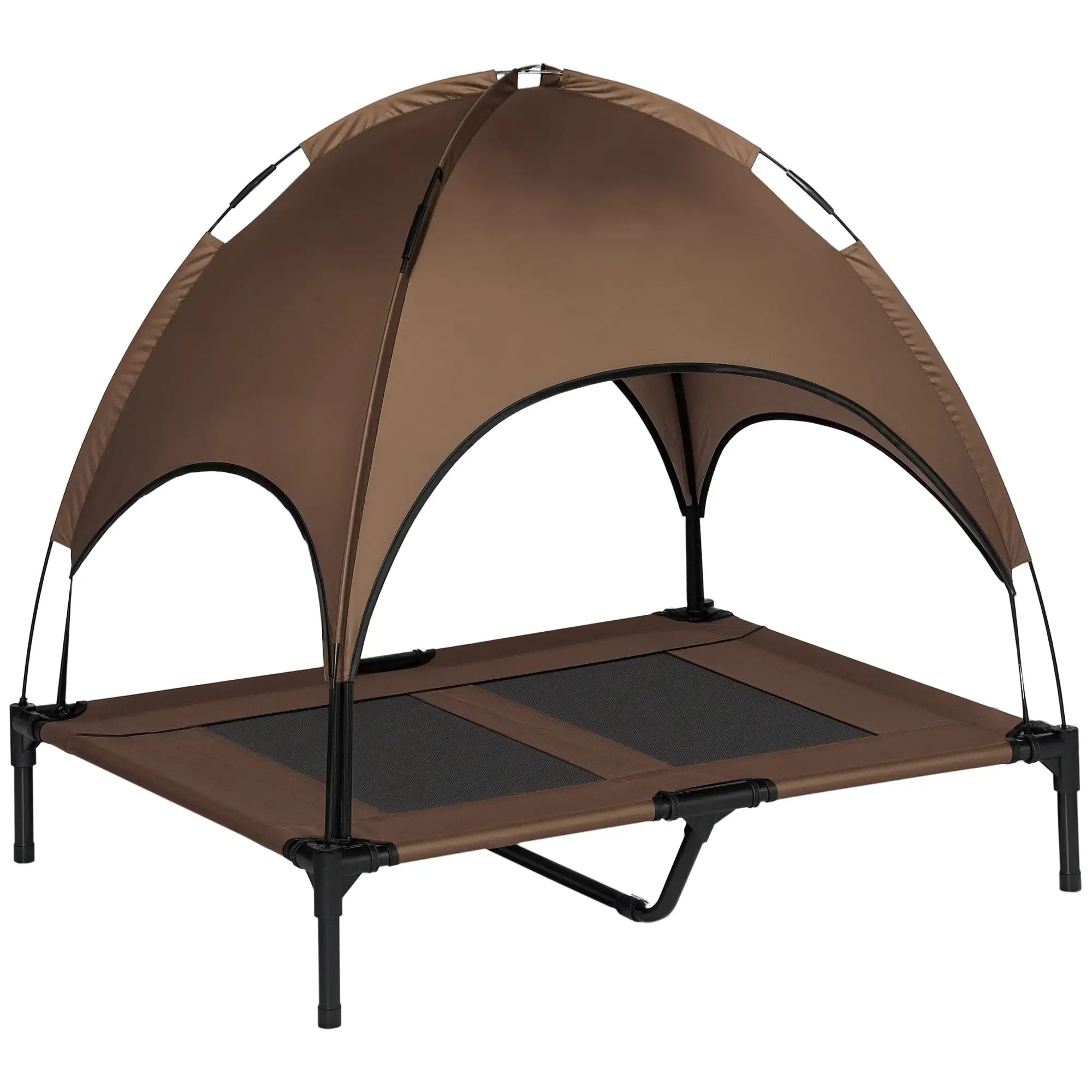 Elevated Dog Bed with Canopy, Portable Dog Cot, L Size, 36