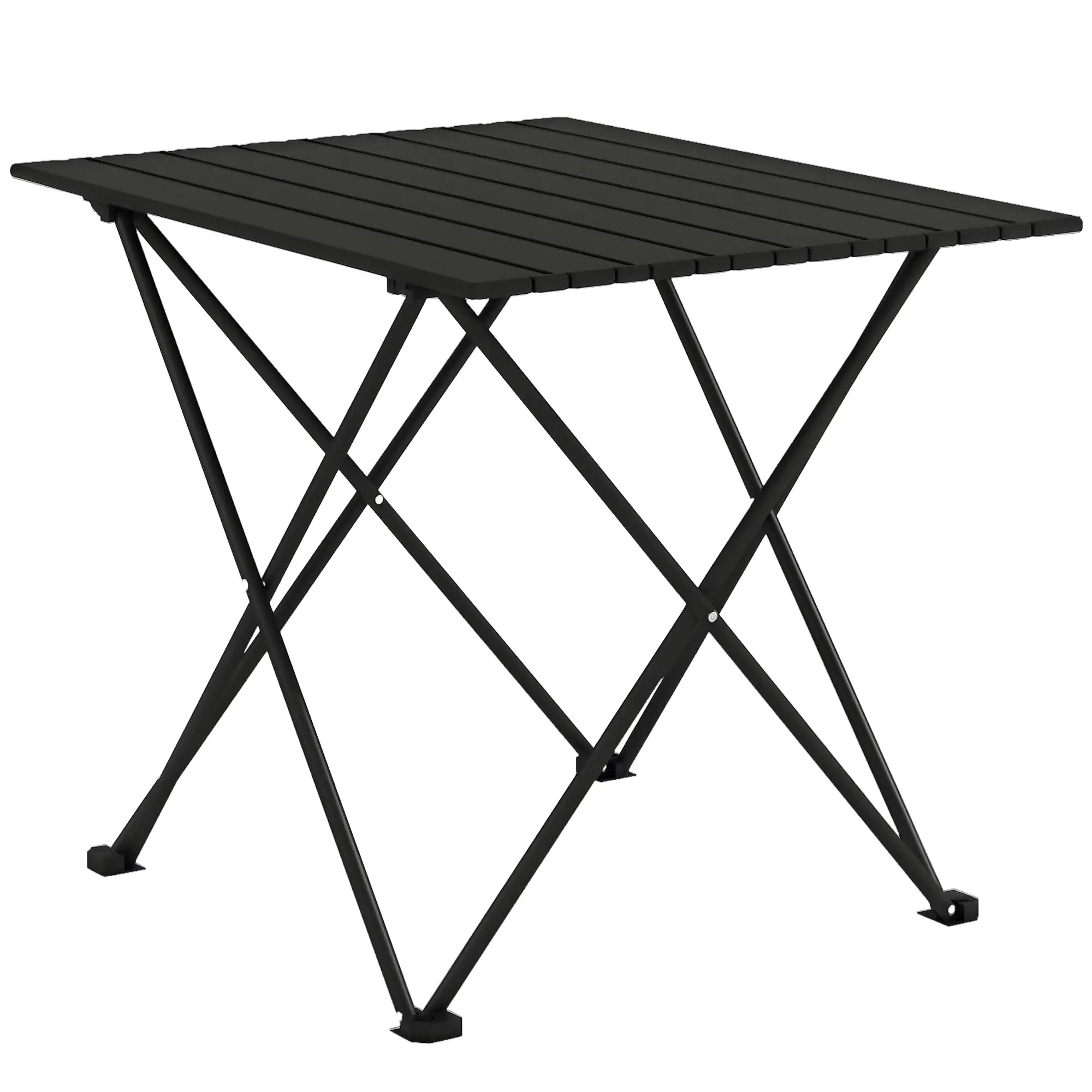 Folding Camping Table, Portable Picnic Table with Carry Bag, Black Picnic Tables & Camping Chairs at Gallery Canada
