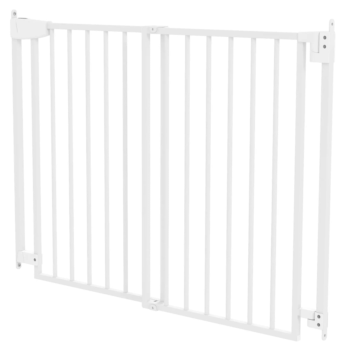 28.3-42.7 In Wide Dog Gate, Dual Locks, White Pet Gates at Gallery Canada