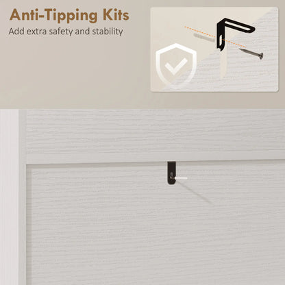 Shoe Cabinet With 2 Flip Drawers, Narrow, White Shoe Storage Cabinets & Racks at Gallery Canada