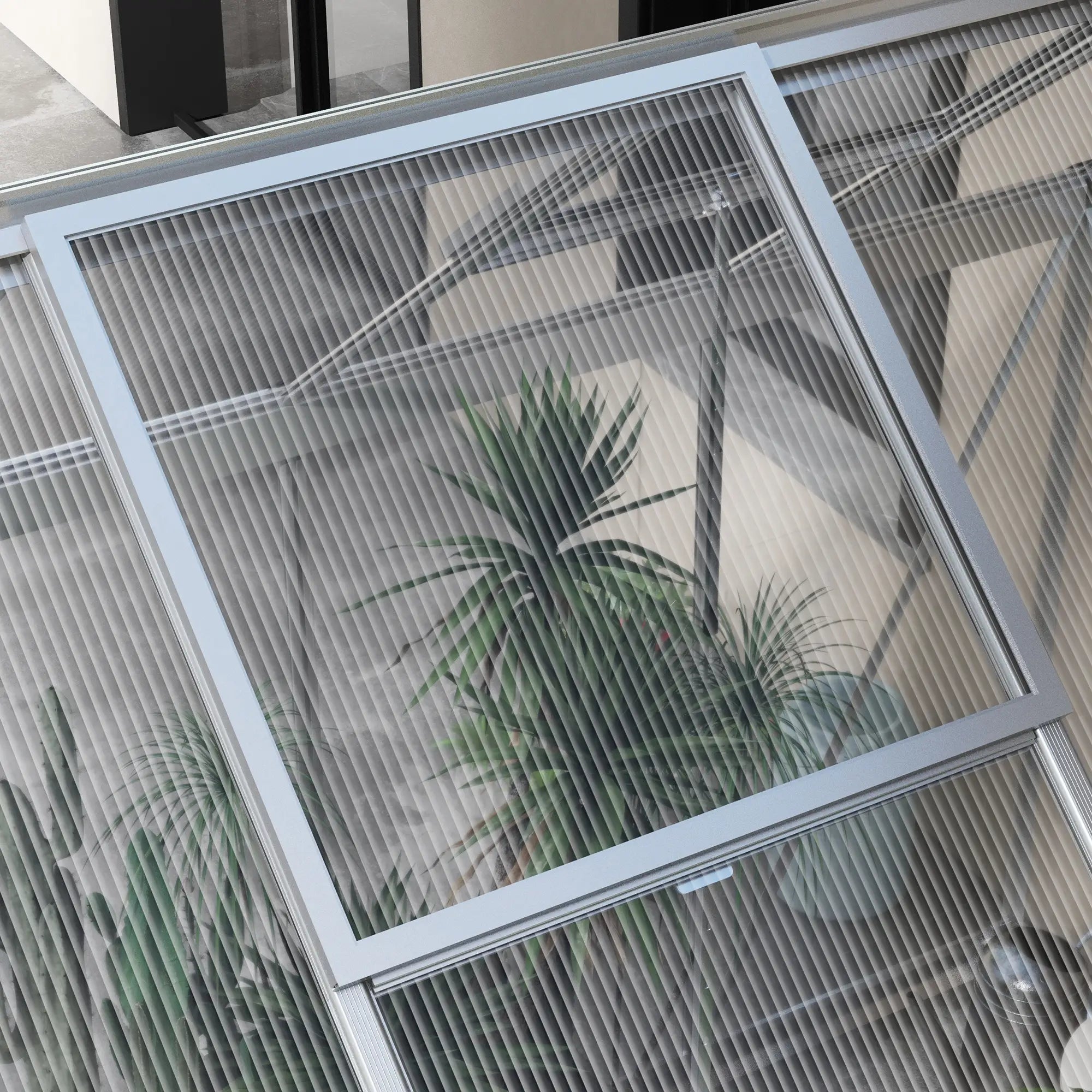 6' x 8' Walk-In Polycarbonate Greenhouse, Aluminium, 2 Panel Types, 5-Level Roof Vent Walk In Greenhouses at Gallery Canada