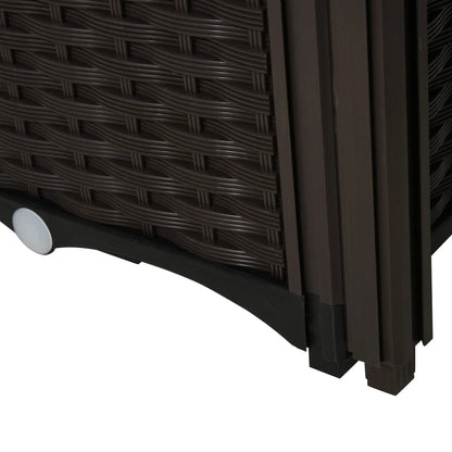 4 Piece Raised Garden Bed, PP, Vegetable Herb Grow Box, Brown Elevated Garden Beds at Gallery Canada