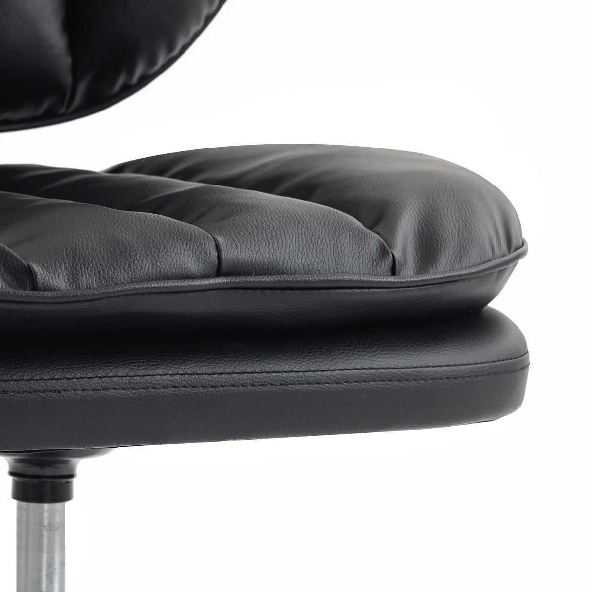 Ergonomic Cross Legged Office Chair, Swivel Meditation Desk Chair, Black