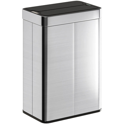 14.5 Gallon Sensor Can, Automatic Garbage Can, Stainless Steel, Silver Household Supplies at Gallery Canada