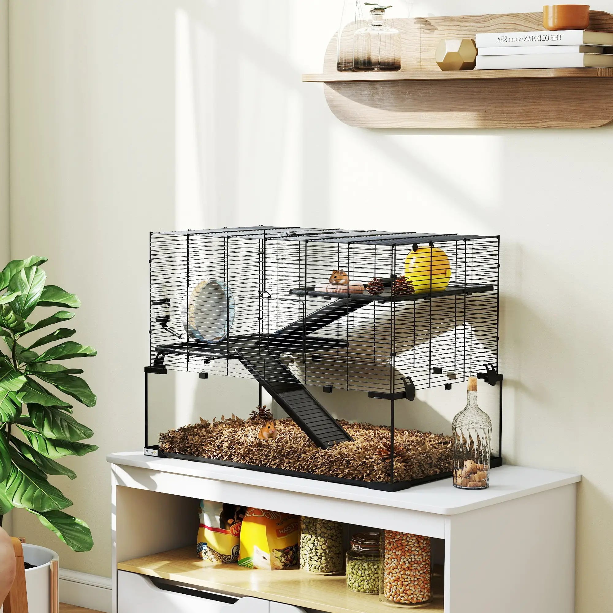 Hamster Cage, Gerbil Cage With Glass Basin, Black Hamster Cages at Gallery Canada