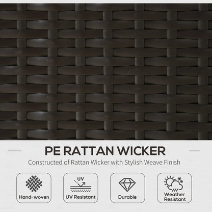 7-Piece Outdoor Rattan Furniture Set, Patio Wicker Sectional Sofa, Blue Patio Furniture Sets at Gallery Canada