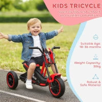 Kids Tricycle, Toddler Trike, 3 Wheel, 18-36 Months, Red