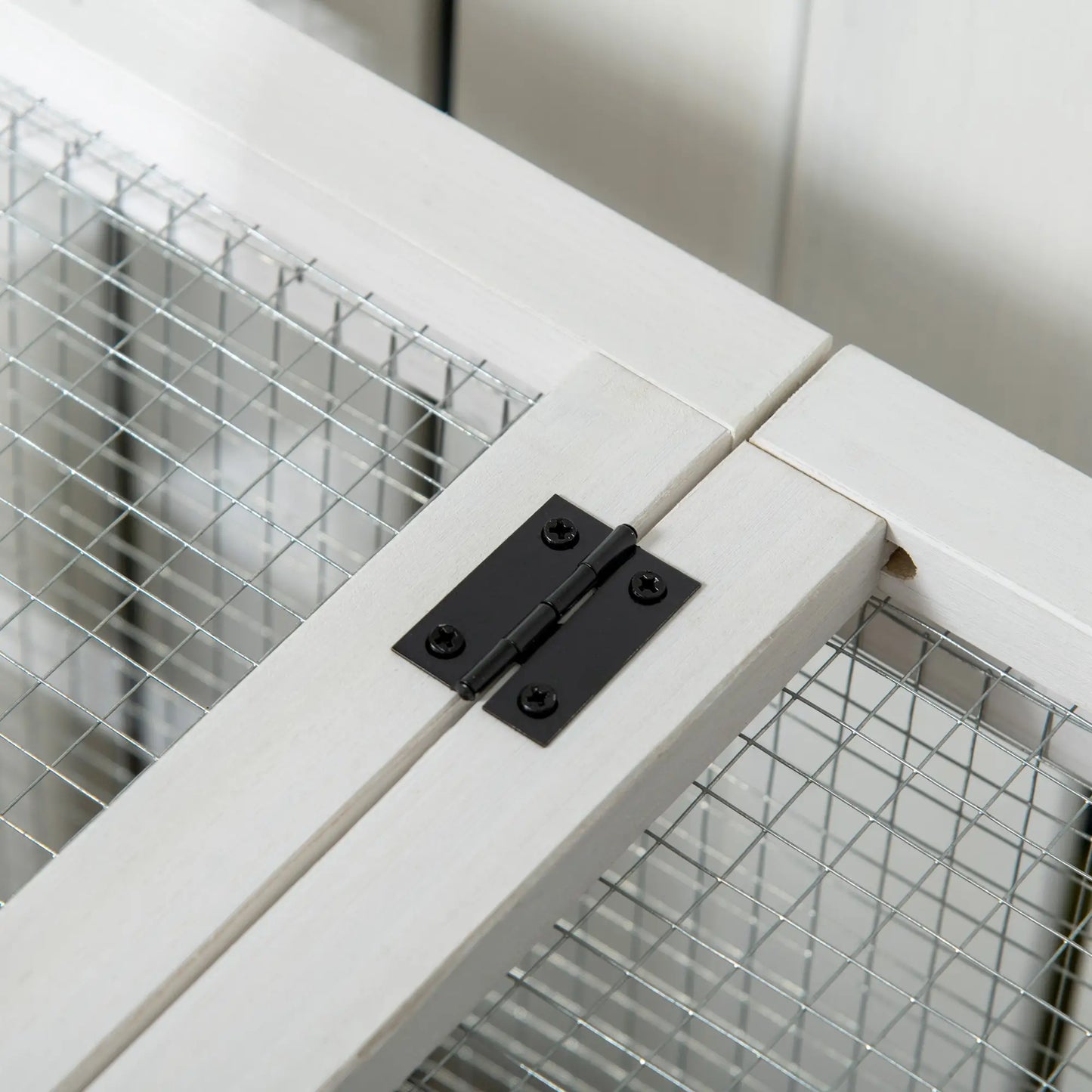 Rabbit Cage With Wheels, Ramp, Run, Tray, Indoor Outdoor, Yellow