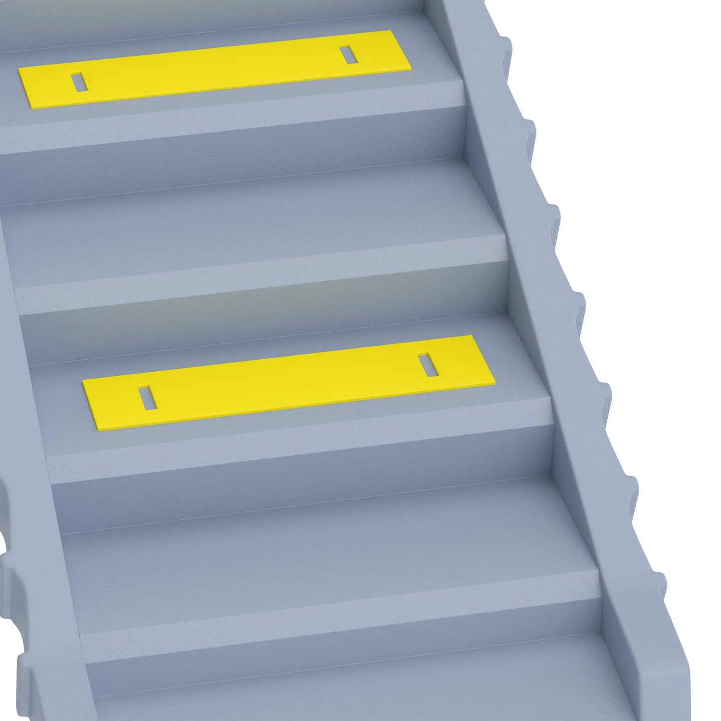 Foldable Dog Ramp With Anti-Slip Steps, Grey