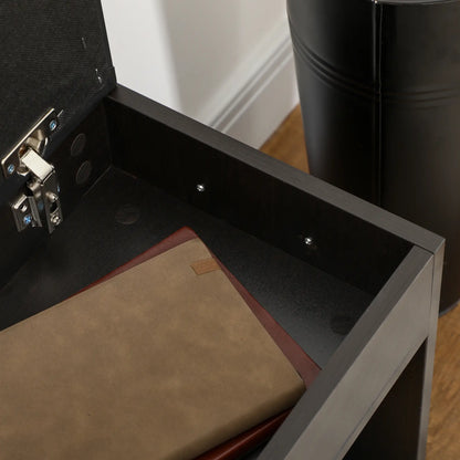 Shoe Bench with Padded Cushion, Hidden Storage, Black Shoe Storage Cabinets & Racks at Gallery Canada